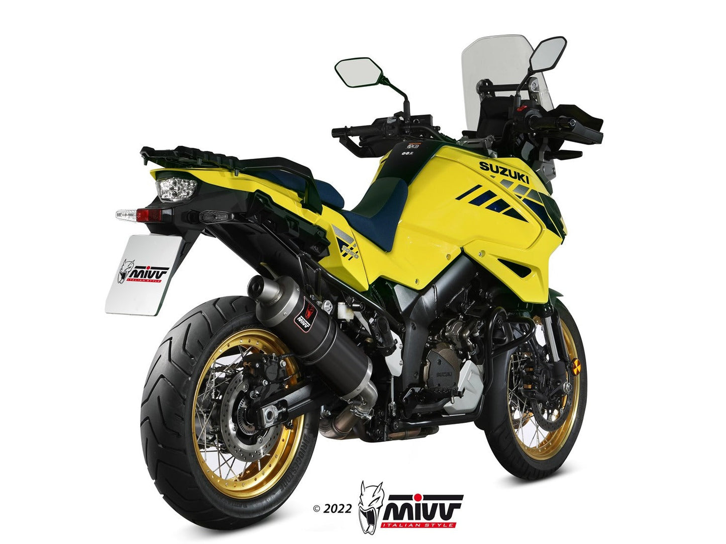 MIVV S.042 SUZUKI V-Strom 1050 ( 2020+ ) Slip-on Exhaust "Dakar" (black; approved) – Accessories in the 2WheelsHero Motorcycle Aftermarket Accessories and Parts Online Shop