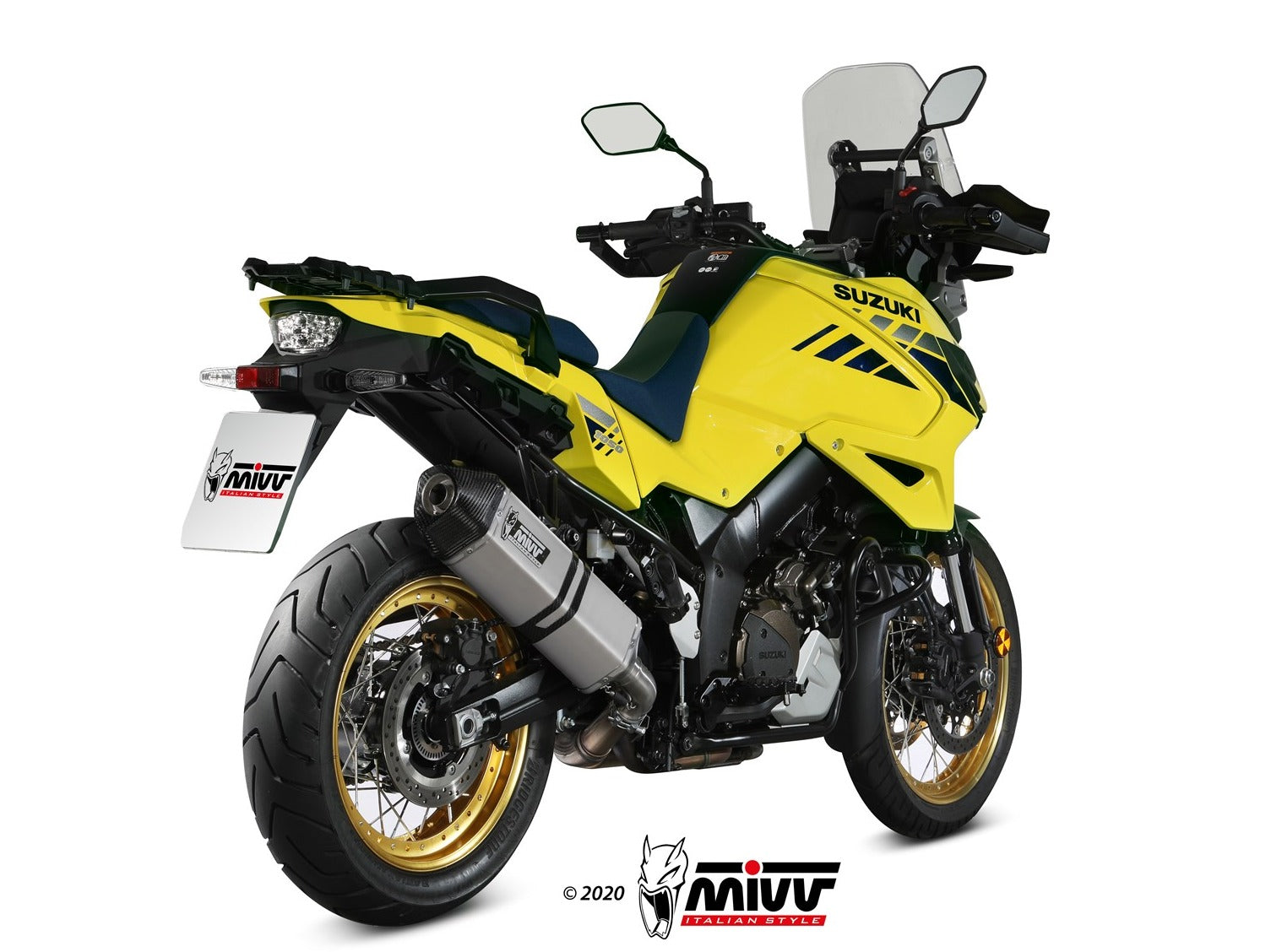 MIVV S.042 SUZUKI V-Strom 1050 ( 2020+ ) Slip-on Exhaust "Speed Edge" (stainless steel; approved) – Accessories in the 2WheelsHero Motorcycle Aftermarket Accessories and Parts Online Shop