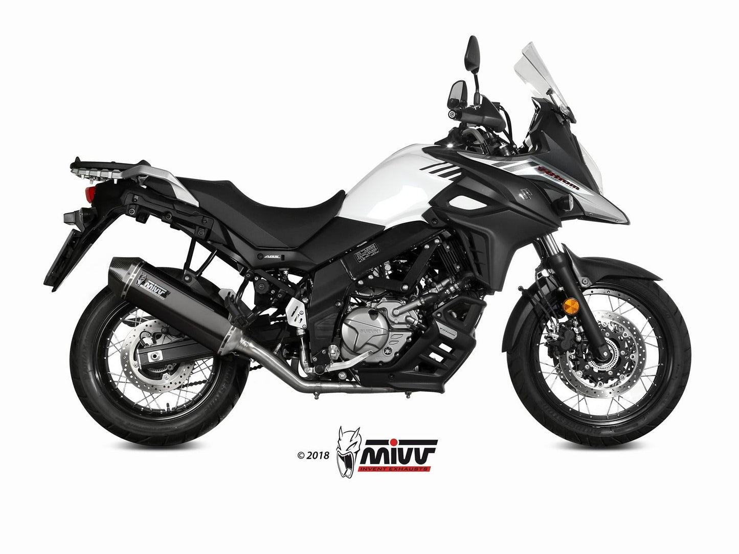MIVV S.049 SUZUKI V-Strom 650 ( 2017+ ) Full System Exhaust "Speed Edge" (black; approved) – Accessories in the 2WheelsHero Motorcycle Aftermarket Accessories and Parts Online Shop