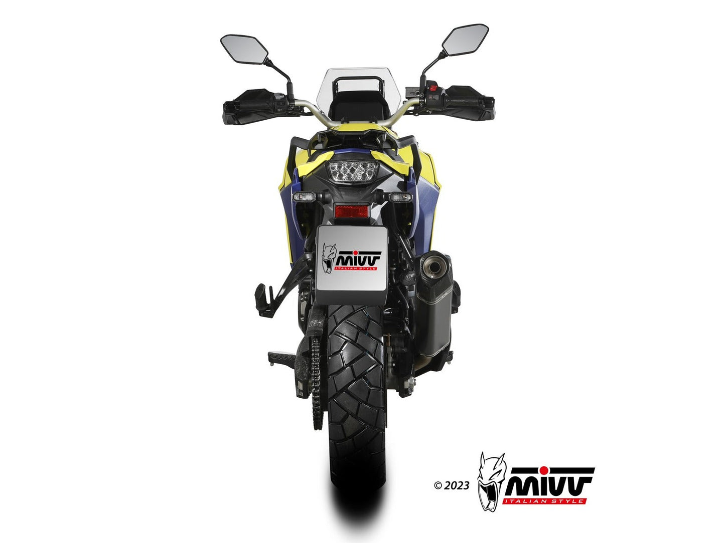 MIVV S.061 SUZUKI V-Strom 800 DE / SE ( 2023+ ) Slip-on Exhaust "Speed Edge" (black; approved) – Accessories in the 2WheelsHero Motorcycle Aftermarket Accessories and Parts Online Shop