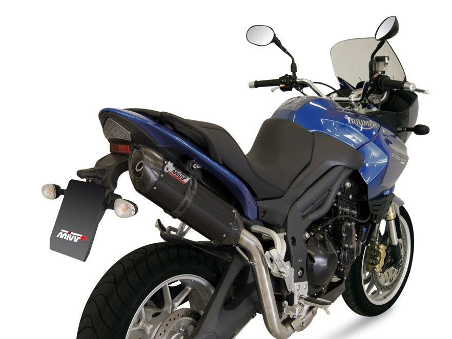 MIVV T.007 TRIUMPH TIGER 1050 ( 2007 / 12 ) Slip-on Exhaust "Suono" (black; approved) – Accessories in the 2WheelsHero Motorcycle Aftermarket Accessories and Parts Online Shop