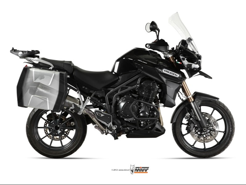 MIVV T.013 TRIUMPH TIGER 1200 ( 2012 / 15 ) Slip-on Exhaust "Speed Edge" ( stainless steel; approved) – Accessories in the 2WheelsHero Motorcycle Aftermarket Accessories and Parts Online Shop