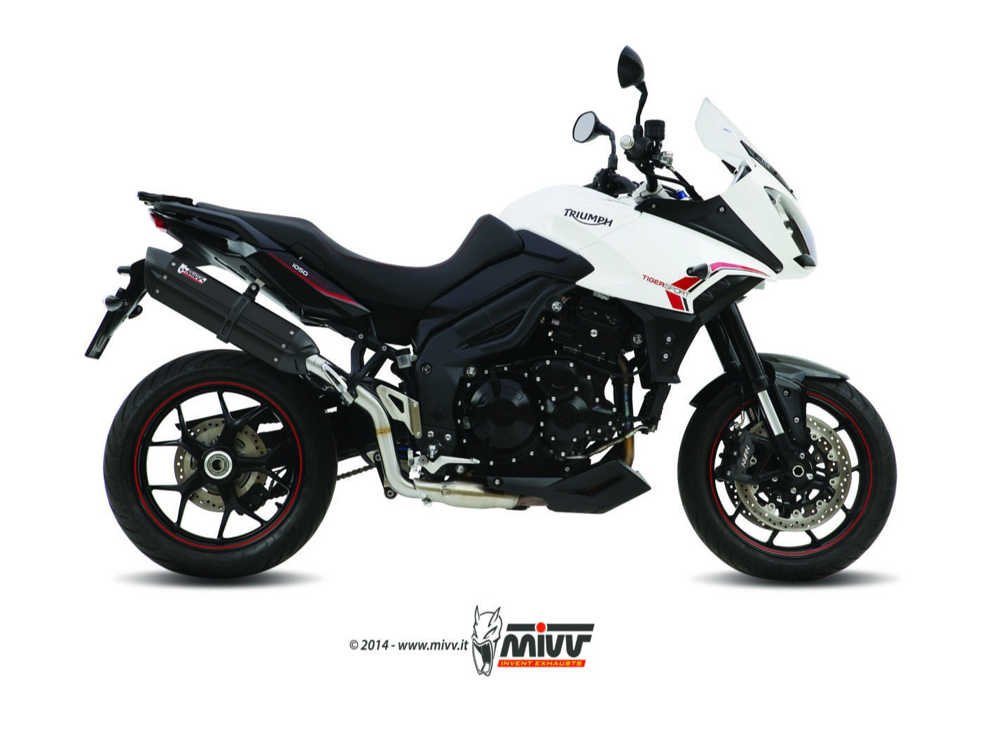 MIVV T.014 TRIUMPH TIGER 1050 ( 2013 / 16 ) Slip-on Exhaust "Suono" (black; approved) – Accessories in the 2WheelsHero Motorcycle Aftermarket Accessories and Parts Online Shop