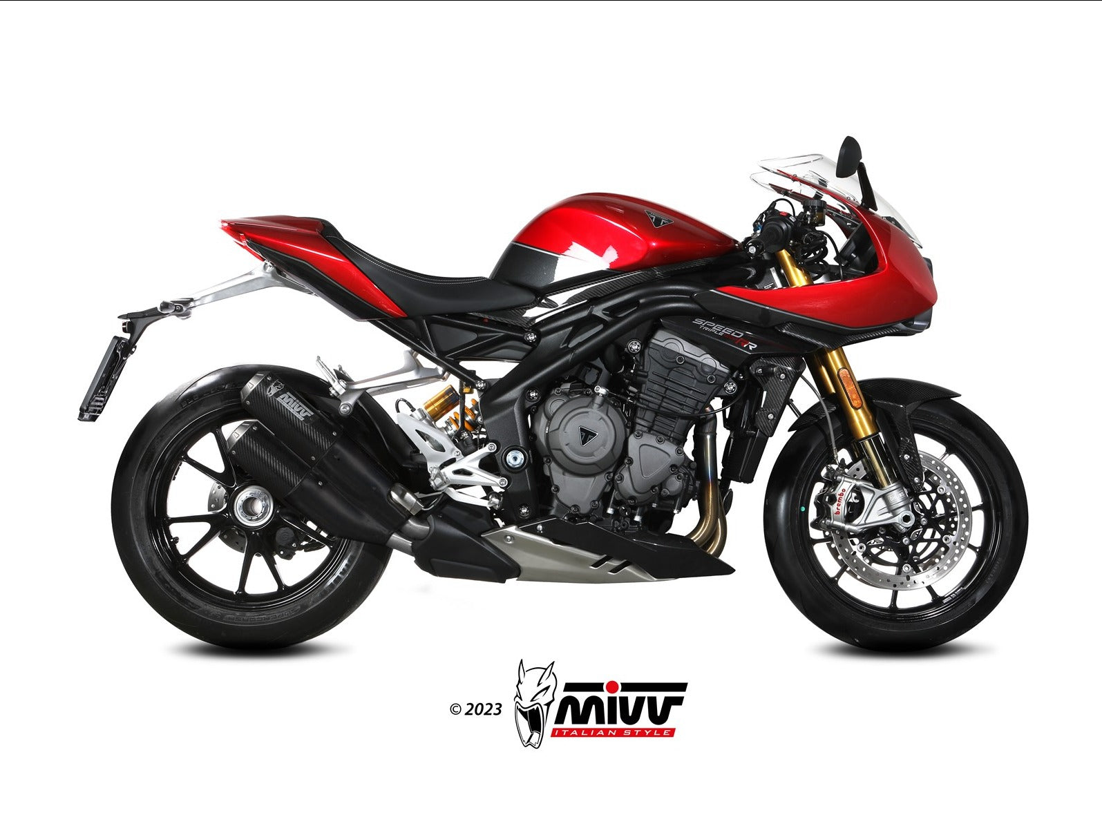 MIVV T.025 TRIUMPH SPEED TRIPLE 1200 RR / RS ( 2021+ ) Dual Slip On Exhaust "MK3" (carbon; approved) – Accessories in the 2WheelsHero Motorcycle Aftermarket Accessories and Parts Online Shop
