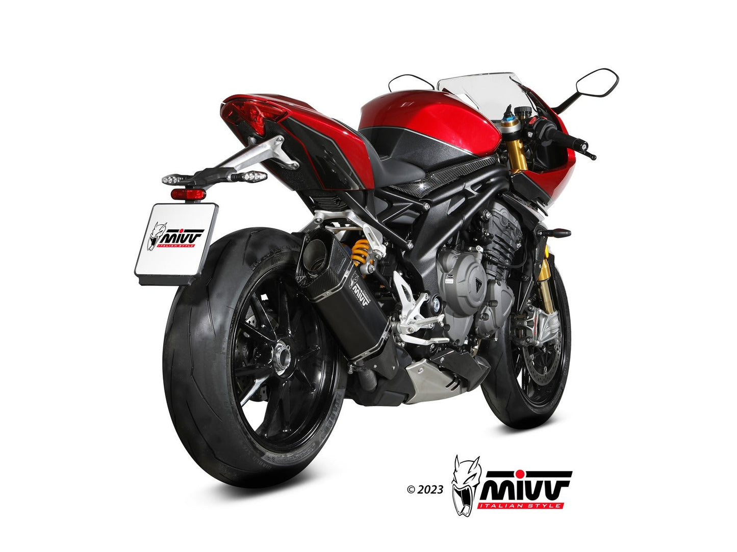 MIVV T.025 TRIUMPH SPEED TRIPLE 1200 RR / RS ( 2021+ ) Dual Slip On Exhaust "SR-1" (black titanium; approved) – Accessories in the 2WheelsHero Motorcycle Aftermarket Accessories and Parts Online Shop