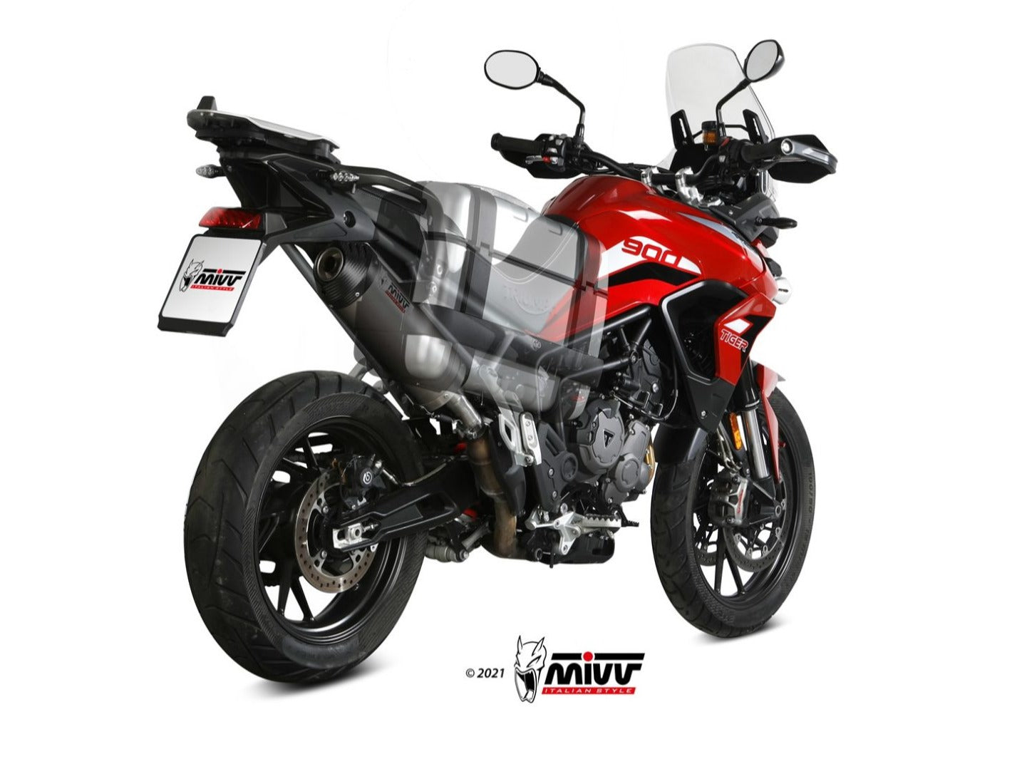 MIVV T.018 TRIUMPH TIGER 900 / GT / PRO / RALLY ( 2021 / 23 ) Slip-on Exhaust "Oval" ( titanium + carbon cap; approved) – Accessories in the 2WheelsHero Motorcycle Aftermarket Accessories and Parts Online Shop