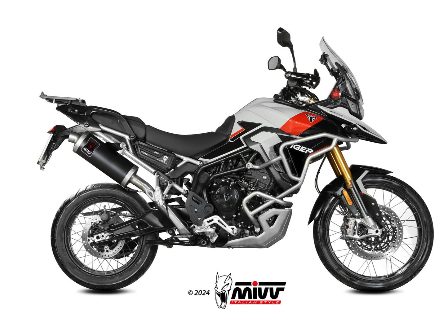 MIVV T.028 TRIUMPH TIGER 900 / GT / PRO / RALLY ( 2024+ ) Slip-on Exhaust "Dakar" ( black; approved) – Accessories in the 2WheelsHero Motorcycle Aftermarket Accessories and Parts Online Shop