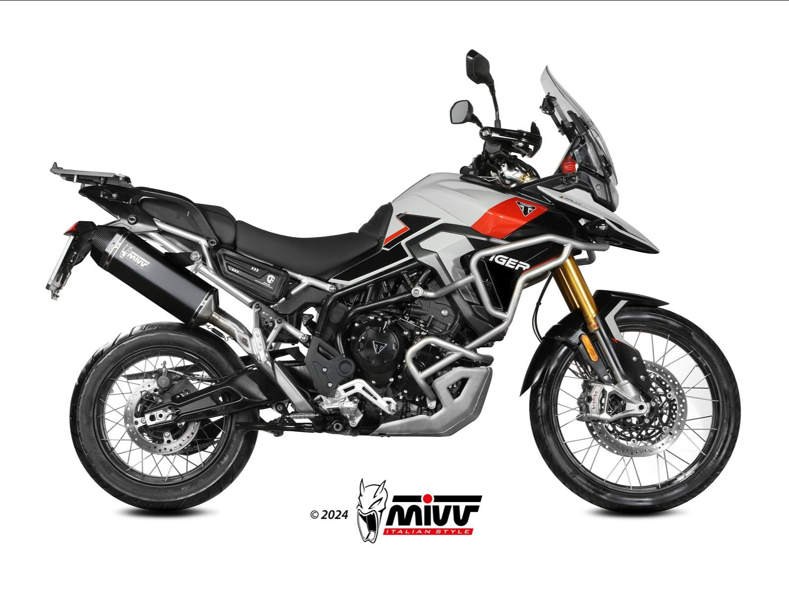 MIVV T.028 TRIUMPH TIGER 900 / GT / PRO / RALLY ( 2024+ ) Slip-on Exhaust "Speed Edge" ( black; approved) – Accessories in the 2WheelsHero Motorcycle Aftermarket Accessories and Parts Online Shop