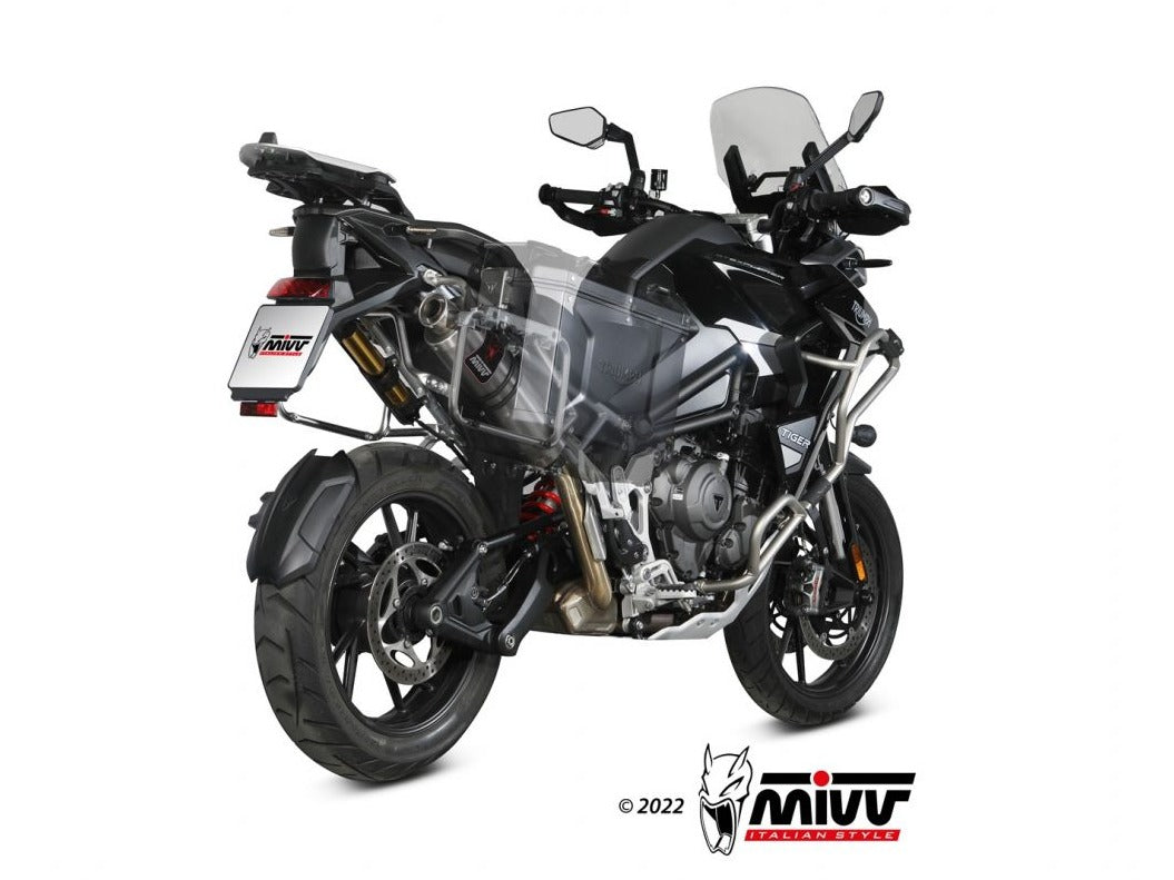 MIVV T.023 TRIUMPH TIGER 1200 ( 2021+ ) Slip-on Exhaust "Dakar" ( stainless steel; approved) – Accessories in the 2WheelsHero Motorcycle Aftermarket Accessories and Parts Online Shop