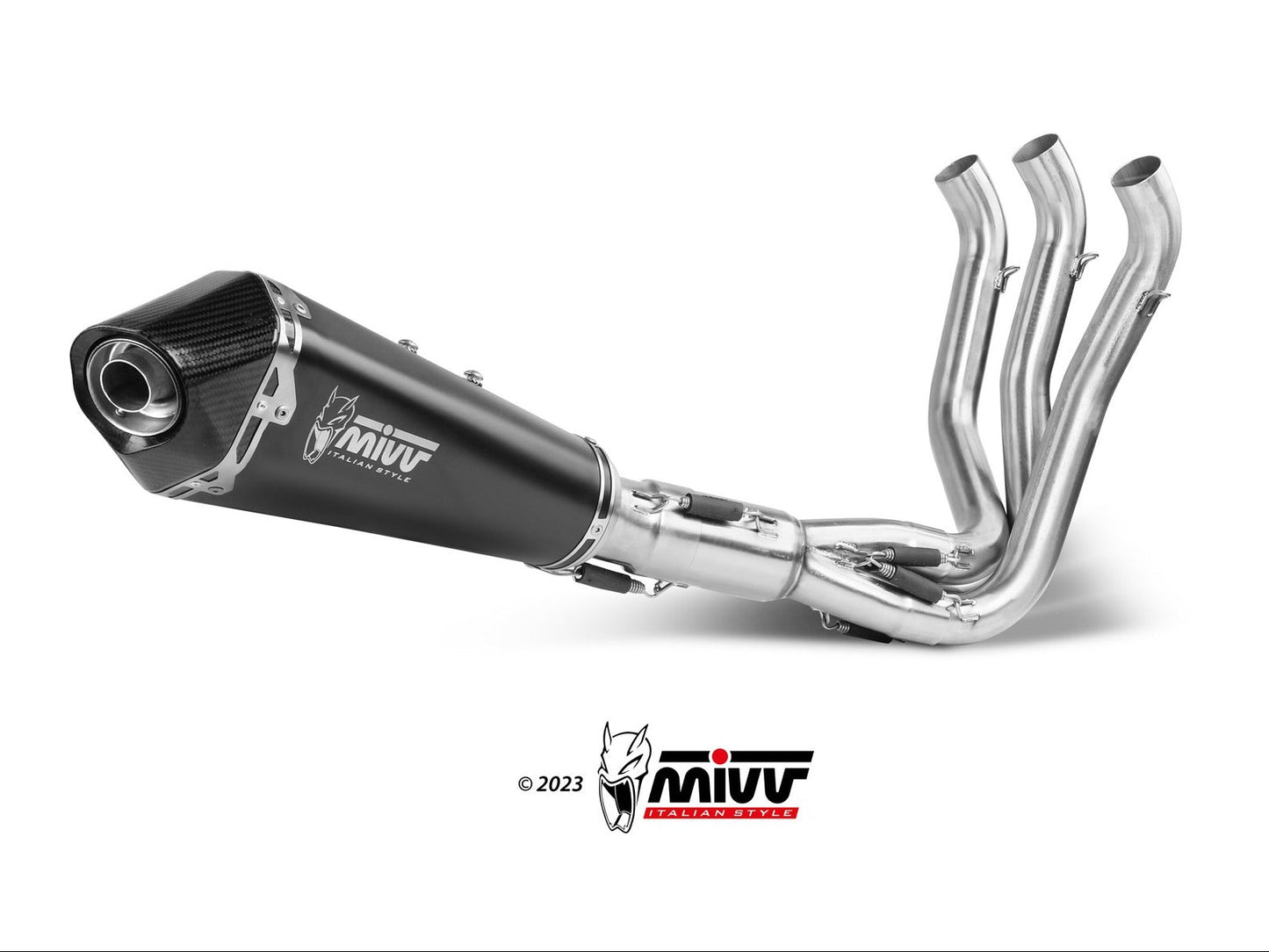MIVV T.022 TRIUMPH TIGER SPORT 660 ( 2022+ ) Full System Exhaust "Delta Race" (black; approved) – Accessories in the 2WheelsHero Motorcycle Aftermarket Accessories and Parts Online Shop