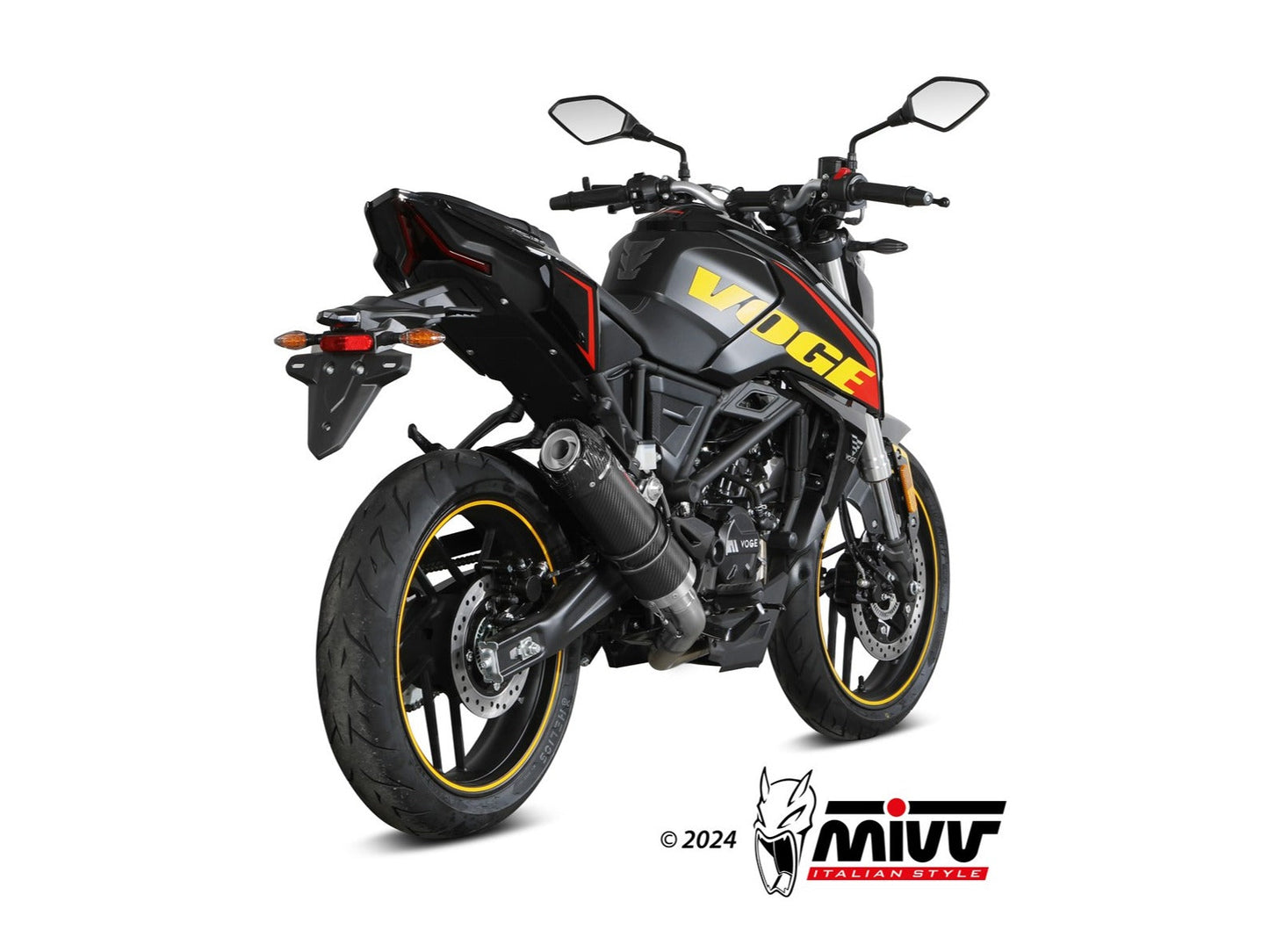 MIVV VO.002 VOGE BRIVIDO 125 R ( 2023+ ) Full System High Exhaust "GP" (carbon + cap; approved) – Accessories in the 2WheelsHero Motorcycle Aftermarket Accessories and Parts Online Shop