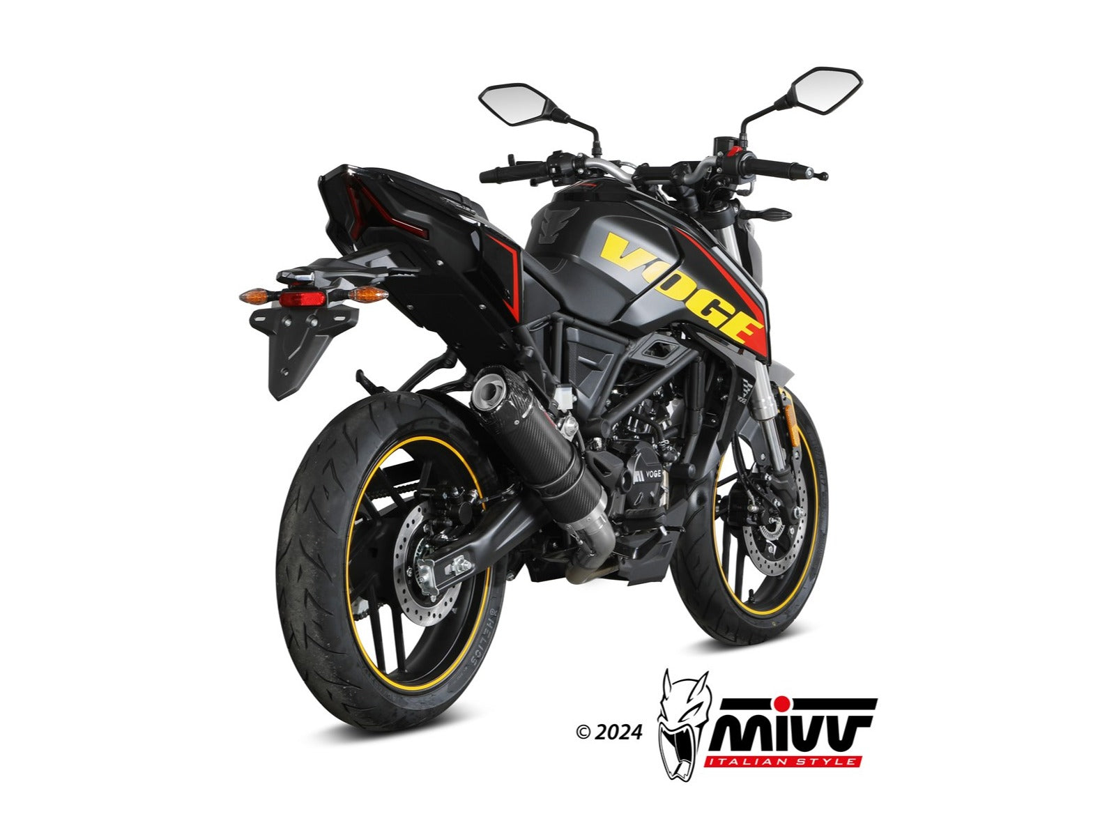 MIVV VO.002 VOGE BRIVIDO 125 R ( 2023+ ) Full System High Exhaust "GP" (carbon + cap; approved) – Accessories in the 2WheelsHero Motorcycle Aftermarket Accessories and Parts Online Shop