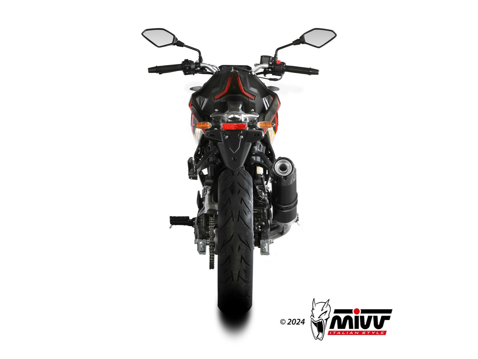MIVV VO.002 VOGE BRIVIDO 125 R ( 2023+ ) Full System High Exhaust "GP" (black + carbon cap; approved) – Accessories in the 2WheelsHero Motorcycle Aftermarket Accessories and Parts Online Shop