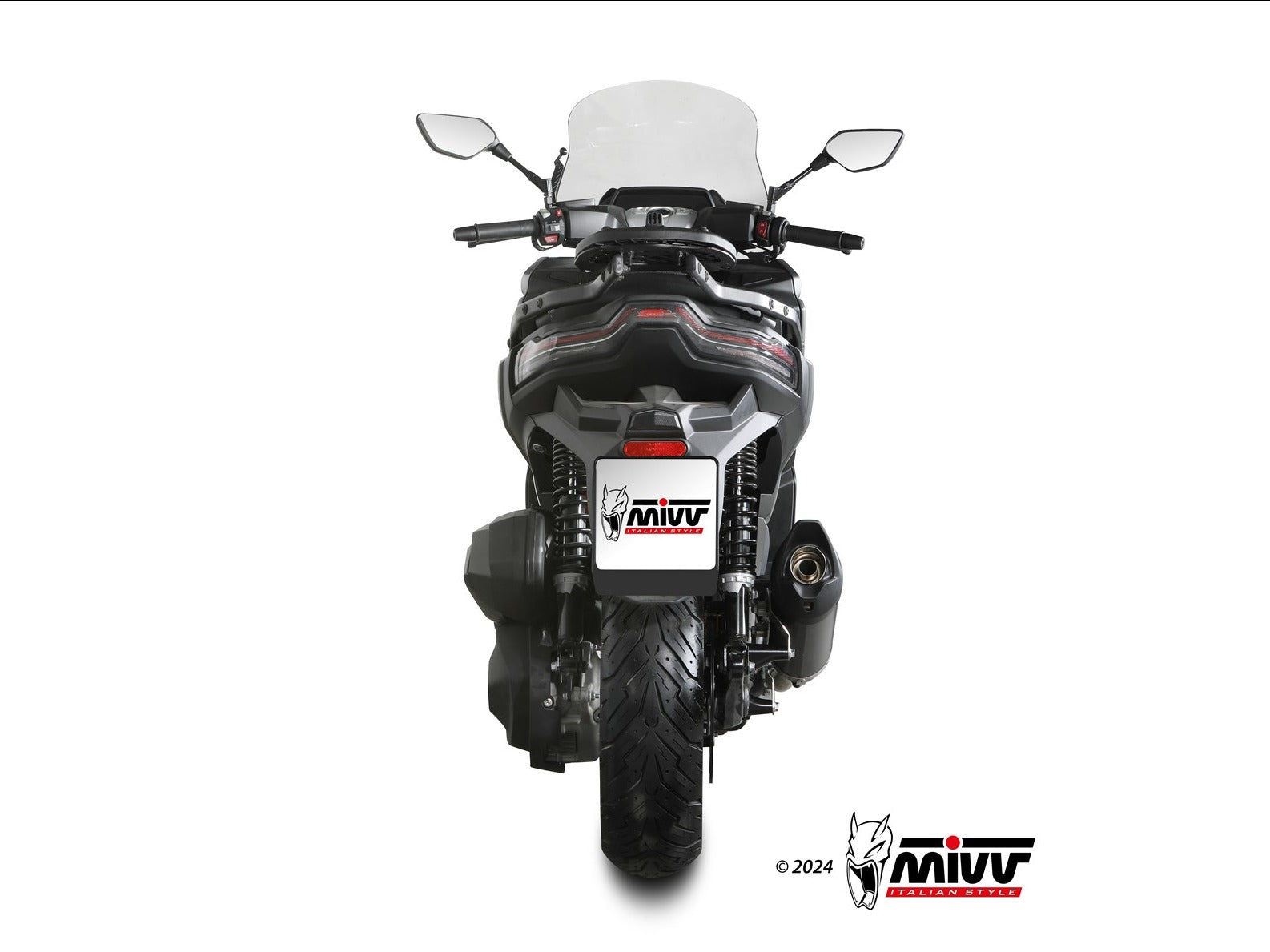 MIVV MV.VO.0001 VOGE SFIDA SR4 MAX ( 2024+ ) Slip-on Exhaust "Mover" (black; approved) – Accessories in the 2WheelsHero Motorcycle Aftermarket Accessories and Parts Online Shop