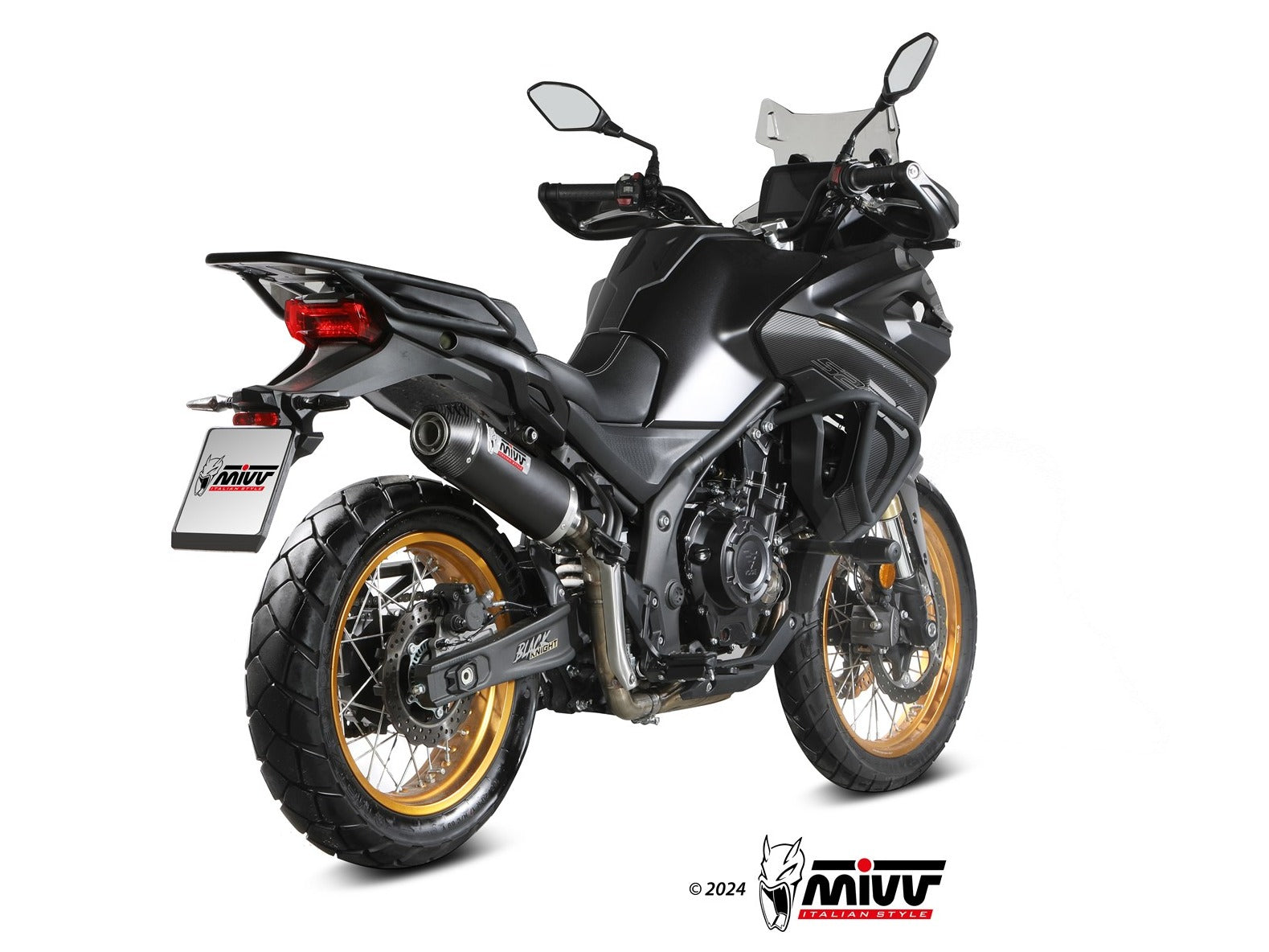 MIVV VO.004 VOGE VALICO 525 DSX ( 2024+ ) Slip-on Exhaust "Oval" (black + carbon cap; approved) – Accessories in the 2WheelsHero Motorcycle Aftermarket Accessories and Parts Online Shop