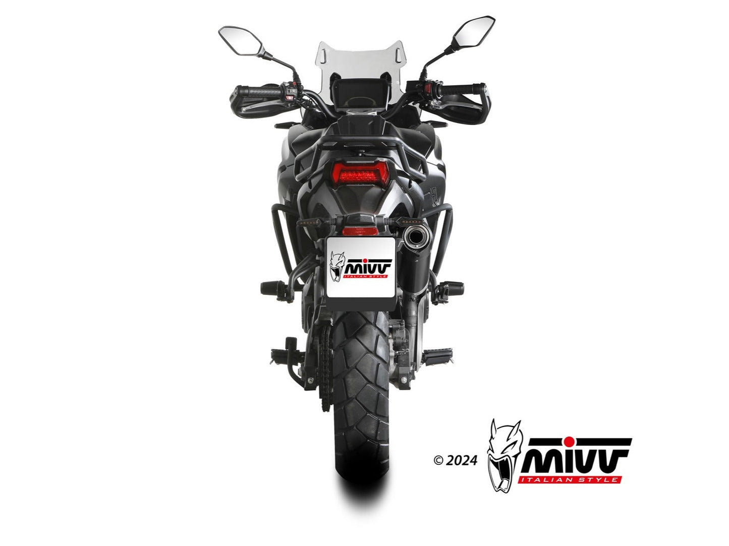 MIVV VO.004 VOGE VALICO 525 DSX ( 2024+ ) Slip-on Exhaust "Oval" (black + carbon cap; approved) – Accessories in the 2WheelsHero Motorcycle Aftermarket Accessories and Parts Online Shop