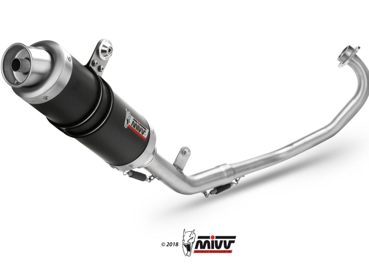 MIVV Y.047 YAMAHA MT-125 / YZF R125(2014 - 2019) Full System Exhaust "GP" (Carbon; approved) – Accessories in the 2WheelsHero Motorcycle Aftermarket Accessories and Parts Online Shop