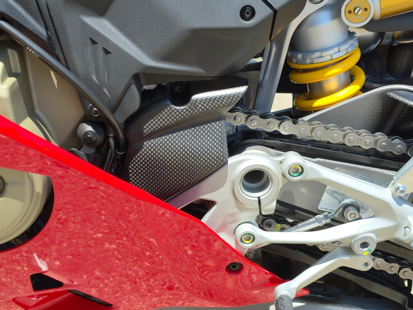 CNC RACING ZA417 Ducati Panigale V4 (2025+) Carbon Front Sprocket Cover – Accessories in the Motodeal Motorcycle Aftermarket Accessories and Parts Online Shop