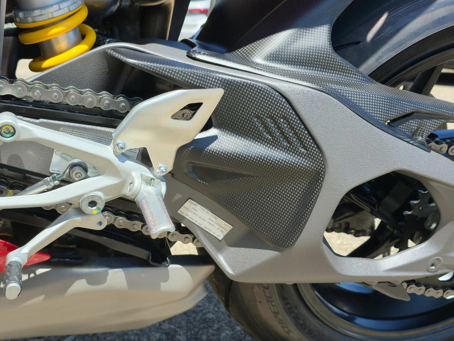 CNC RACING ZA419 Ducati Panigale V4 / Streetfighter V4 (2025+) Carbon Swingarm Cover – Accessories in the Motodeal Motorcycle Aftermarket Accessories and Parts Online Shop