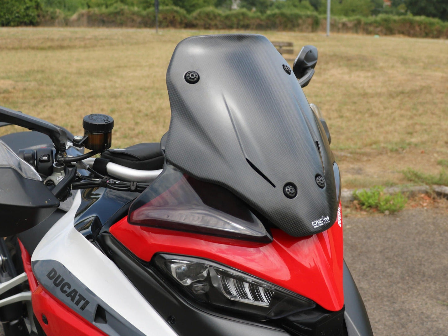 ZA989 - CNC RACING Ducati Multistrada V4 (2021+) Carbon Sport Screen – Accessories in the Motodeal Motorcycle Aftermarket Accessories and Parts Online Shop