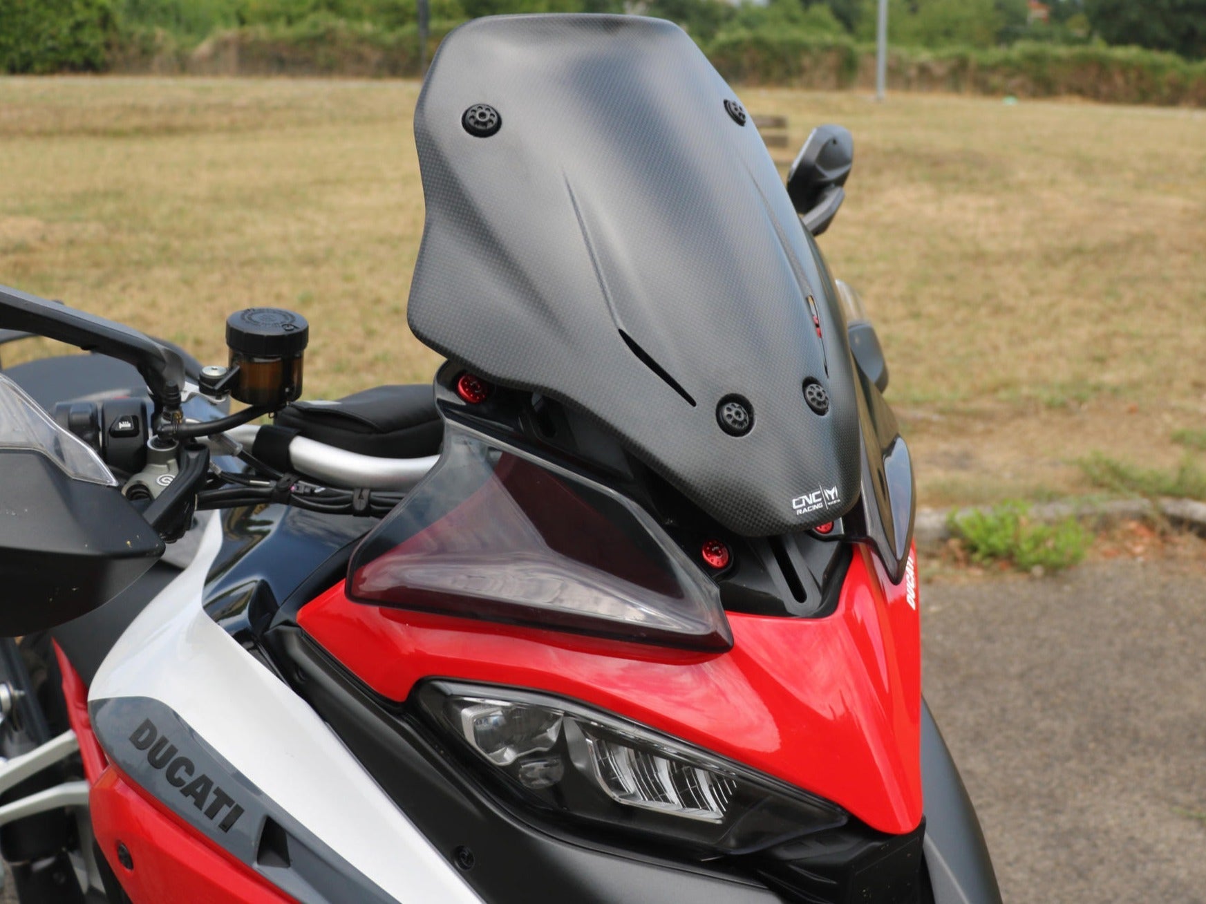 ZA989 - CNC RACING Ducati Multistrada V4 (2021+) Carbon Sport Screen – Accessories in the Motodeal Motorcycle Aftermarket Accessories and Parts Online Shop