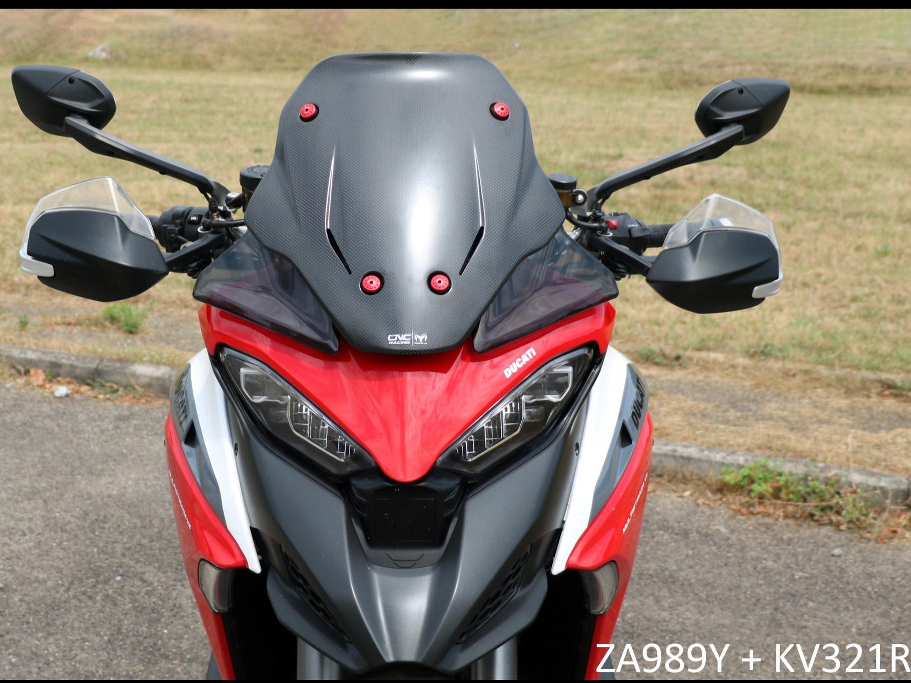 ZA989 - CNC RACING Ducati Multistrada V4 (2021+) Carbon Sport Screen – Accessories in the Motodeal Motorcycle Aftermarket Accessories and Parts Online Shop