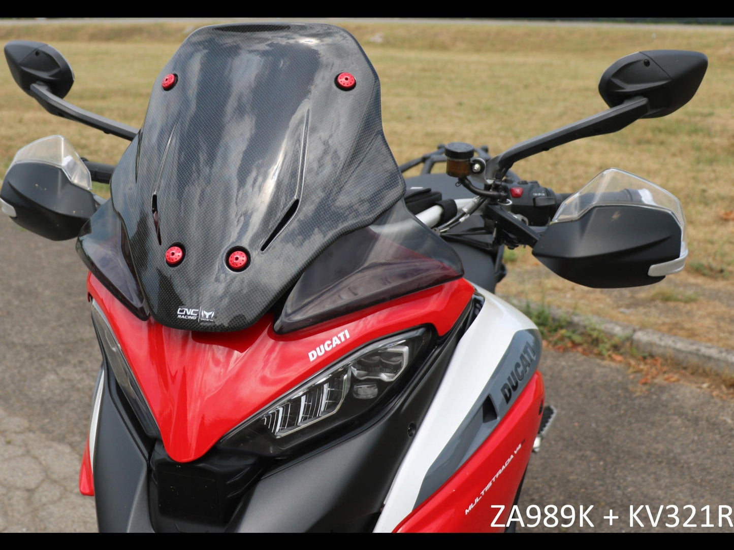 ZA989 - CNC RACING Ducati Multistrada V4 (2021+) Carbon Sport Screen – Accessories in the Motodeal Motorcycle Aftermarket Accessories and Parts Online Shop