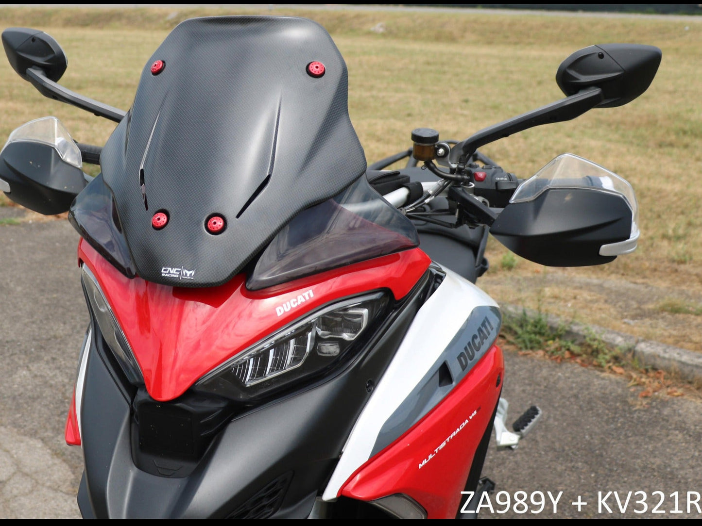 ZA989 - CNC RACING Ducati Multistrada V4 (2021+) Carbon Sport Screen – Accessories in the Motodeal Motorcycle Aftermarket Accessories and Parts Online Shop
