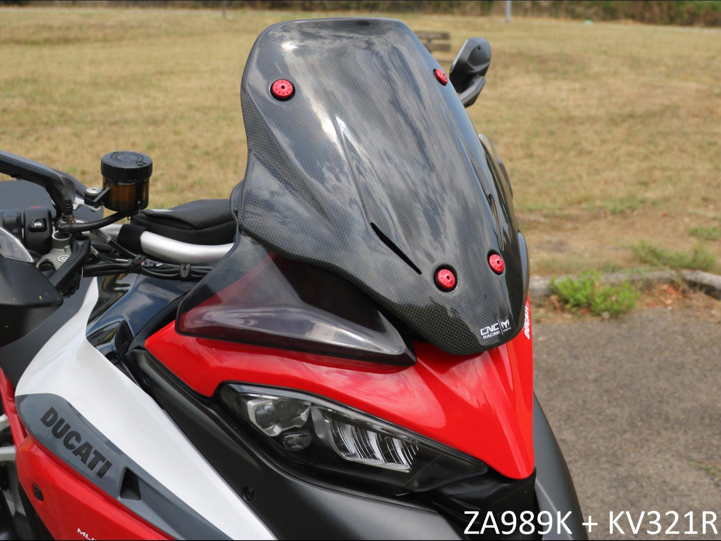 ZA989 - CNC RACING Ducati Multistrada V4 (2021+) Carbon Sport Screen – Accessories in the Motodeal Motorcycle Aftermarket Accessories and Parts Online Shop