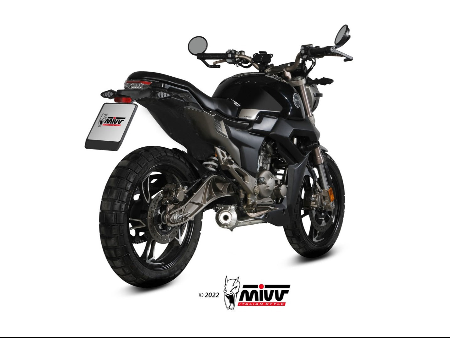 MIVV Z.002 ZONTES ZT 125 G1 / U ( 2021+ ) Full System Exhaust "X-M1" (black; not approved) – Accessories in the 2WheelsHero Motorcycle Aftermarket Accessories and Parts Online Shop