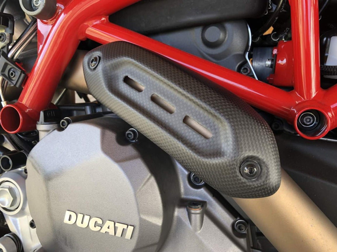 CRB205 - DBK Ducati Hypermotard 950 (2019+) Carbon Exhaust Heat Guard – Accessories in the Motodeal Motorcycle Aftermarket Accessories and Parts Online Shop