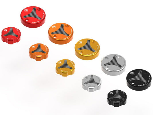 DBK TLS01 Moto Guzzi V100 / Stelvio Front Fluid Tanks Caps – Accessories in the Motodeal Motorcycle Aftermarket Accessories and Parts Online Shop