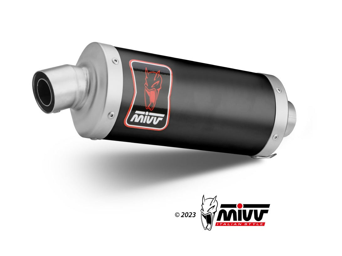MIVV S.042 SUZUKI V-Strom 1050 ( 2020+ ) Slip-on Exhaust "Dakar" (black; approved) – Accessories in the 2WheelsHero Motorcycle Aftermarket Accessories and Parts Online Shop
