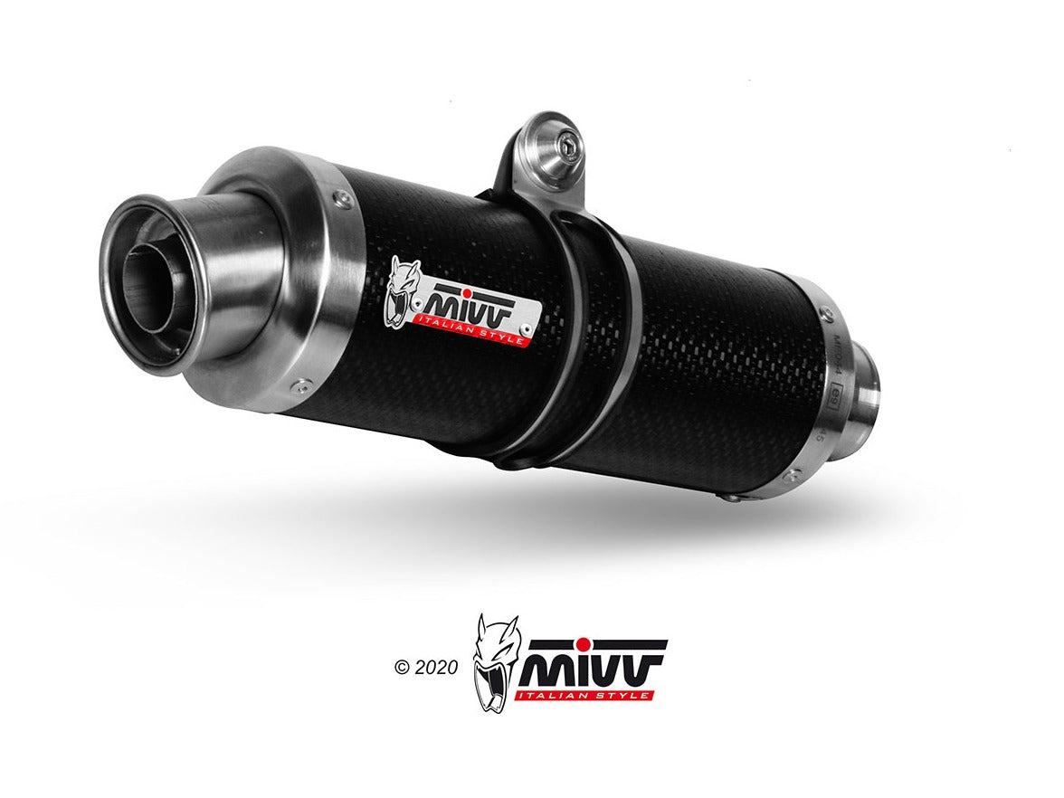 MIVV S.046 SUZUKI Van Van 200 ( 2016 - 17 ) Slip-on Exhaust "GP" (carbon; not approved) – Accessories in the 2WheelsHero Motorcycle Aftermarket Accessories and Parts Online Shop