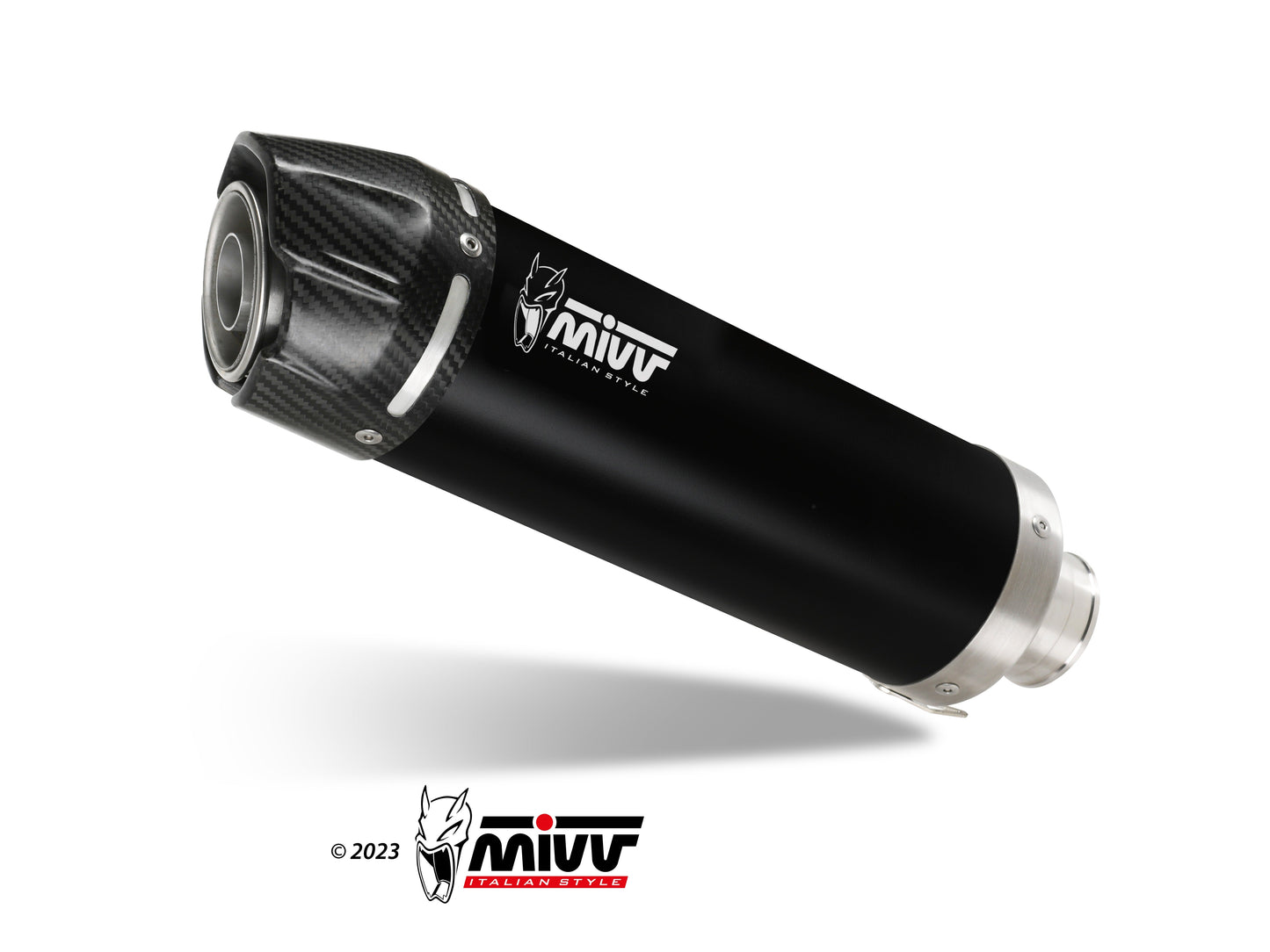 MIVV S.004 SUZUKI SV 650 ( 1999 / 2002 ) Slip-on Exhaust "GP" (black + carbon cap; approved) – Accessories in the 2WheelsHero Motorcycle Aftermarket Accessories and Parts Online Shop