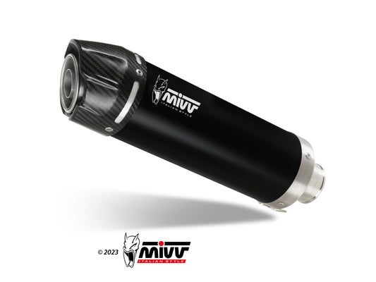 MIVV S.004 SUZUKI SV 650 ( 1999 / 2002 ) Slip-on Exhaust "GP" (black + carbon cap; approved) – Accessories in the 2WheelsHero Motorcycle Aftermarket Accessories and Parts Online Shop