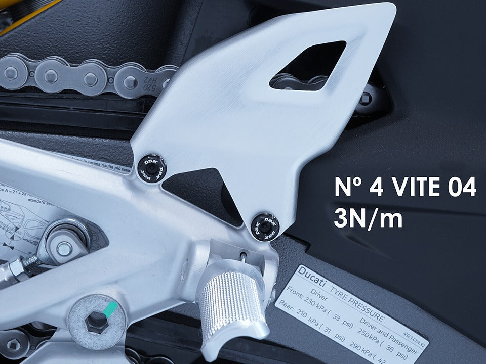 KVT103 - DBK Ducati Panigale V4 (2025+) Heel Guards Screws Kit – Accessories in the Motodeal Motorcycle Aftermarket Accessories and Parts Online Shop