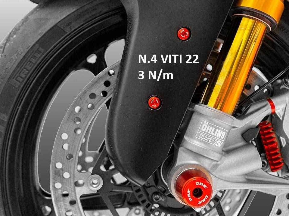 KVT104 - DBK Ducati Panigale V4 (2025+) Front Fender Screws Kit – Accessories in the Motodeal Motorcycle Aftermarket Accessories and Parts Online Shop