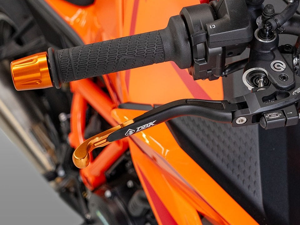 L38 - DBK Moto Guzzi V100 Mandello (2022+) / KTM Superduke 1390 (2024+) Double Adjusable Handlebar Levers "Ultimate" – Accessories in the Motodeal Motorcycle Aftermarket Accessories and Parts Online Shop