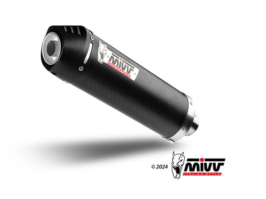 MIVV S.049 SUZUKI V-Strom 650 ( 2017+ ) Full System Exhaust "Oval" (carbon + cap; approved) – Accessories in the 2WheelsHero Motorcycle Aftermarket Accessories and Parts Online Shop
