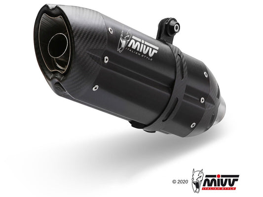 MIVV S.019 SUZUKI V-Strom 650 ( 2004 / 06 ) Full System Exhaust "Suono" (black; approved) – Accessories in the 2WheelsHero Motorcycle Aftermarket Accessories and Parts Online Shop