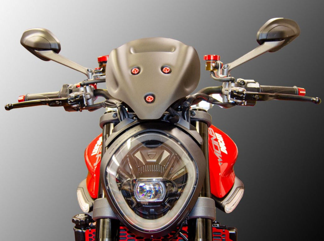 CUP18 - DUCABIKE Ducati Monster 950 (2021+) Wind Screen (sport) – Accessories in the Motodeal Motorcycle Aftermarket Accessories and Parts Online Shop