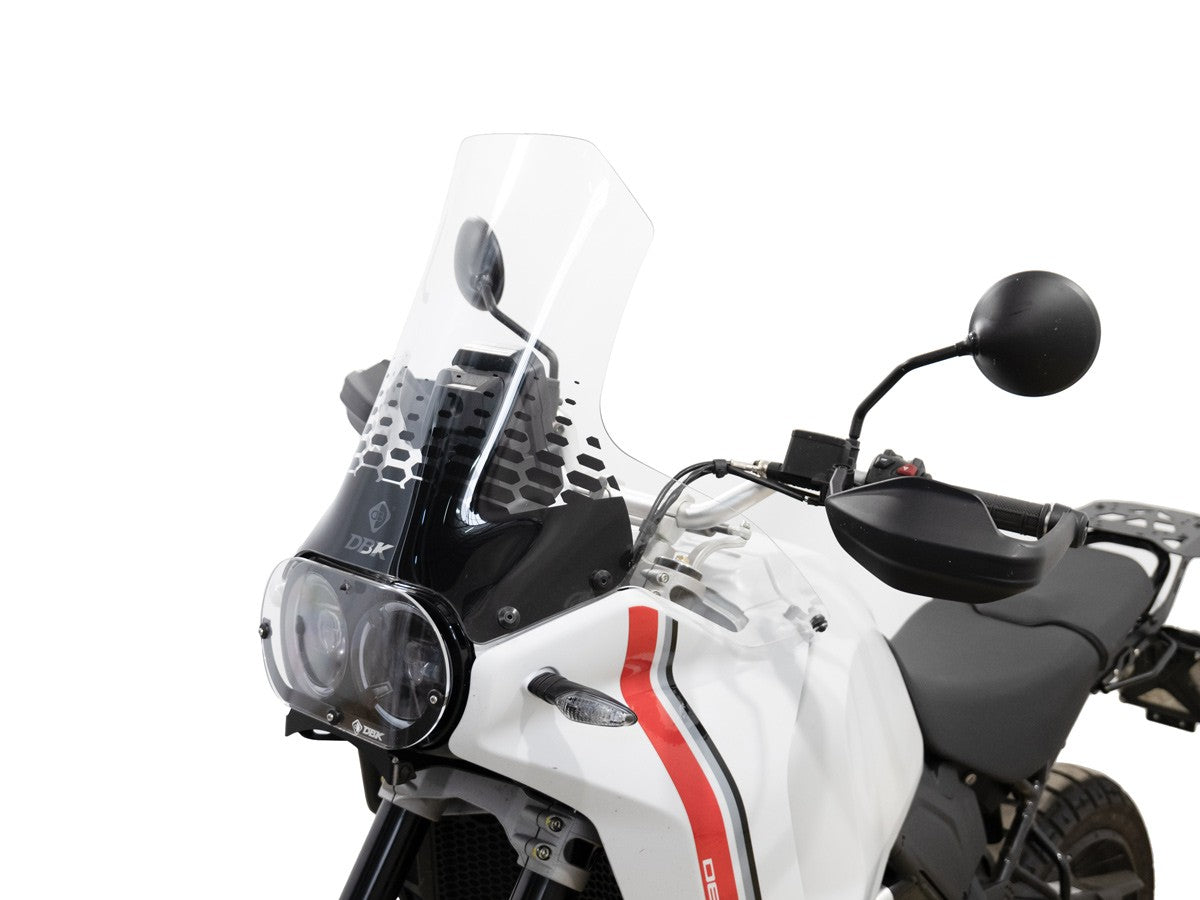 CUP24 - DBK Ducati DesertX 937 / Rally (2022+) Windscreen "Maxi Comfort" (increased) – Accessories in the Motodeal Motorcycle Aftermarket Accessories and Parts Online Shop