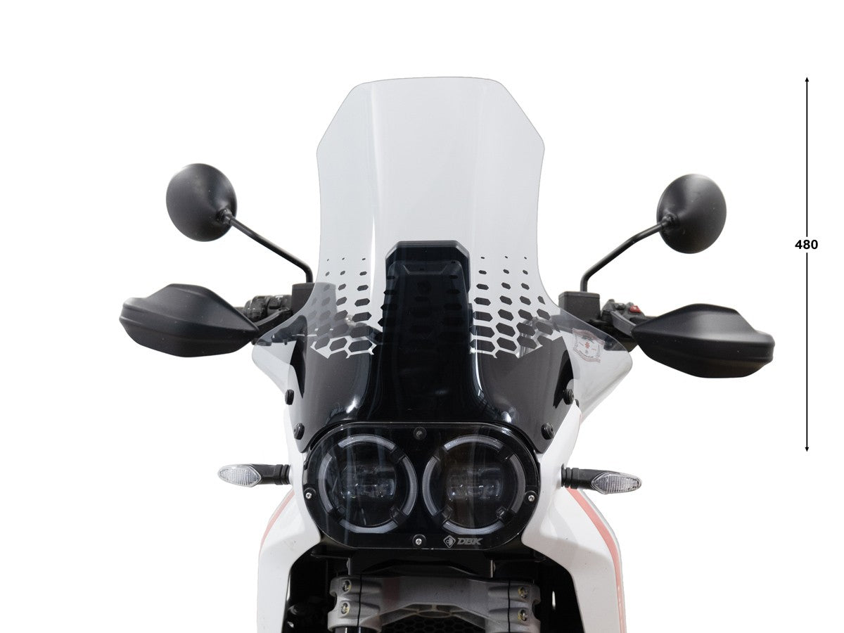 CUP24 - DBK Ducati DesertX 937 / Rally (2022+) Windscreen "Maxi Comfort" (increased) – Accessories in the Motodeal Motorcycle Aftermarket Accessories and Parts Online Shop
