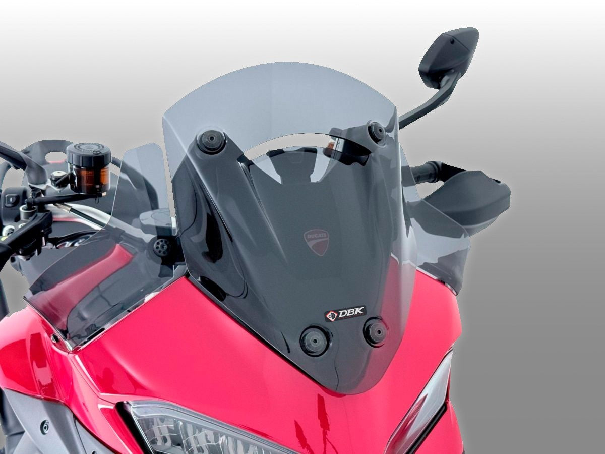 DBK DUCABIKE CUP34 Ducati Multistrada V2 (2025+) Wind Screen (sport) – Accessories in the Motodeal Motorcycle Aftermarket Accessories and Parts Online Shop