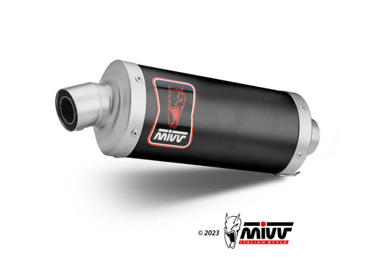 MIVV A.017 Aprilia Tuareg 660 (2022+) Slip-on Exhaust "Dakar" (black; approved) – Accessories in the 2WheelsHero Motorcycle Aftermarket Accessories and Parts Online Shop