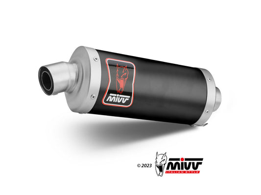 MIVV H.079 HONDA CRF 1100 L AFRICA TWIN ( 2020 / 23 ) Slip on Exhaust "Dakar" (black; approved) – Accessories in the 2WheelsHero Motorcycle Aftermarket Accessories and Parts Online Shop