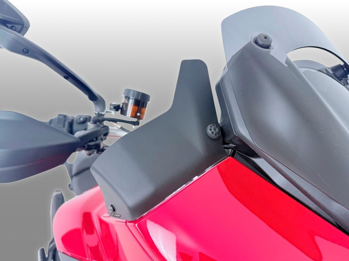 DBK DUCABIKE DEF04 Ducati Multistrada V2 / V2S (2025+) Side Wind Deflectors (pair) – Accessories in the Motodeal Motorcycle Aftermarket Accessories and Parts Online Shop