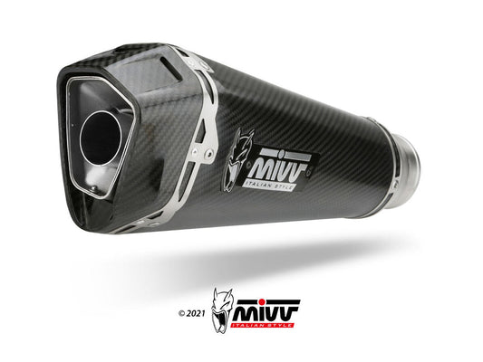 MIVV KT.026 KTM 1290 SUPERDUKE R ( 2020 / 23 ) Slip-on Exhaust "Delta Race" (carbon; approved) – Accessories in the 2WheelsHero Motorcycle Aftermarket Accessories and Parts Online Shop