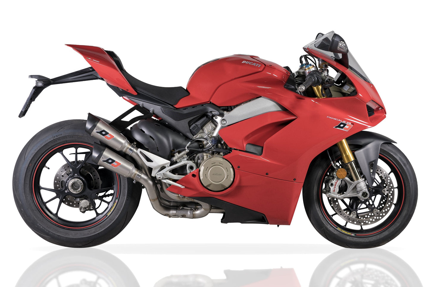 QD EXHAUST Ducati Panigale V4 (18/24) Semi-Full Dual Exhaust System "Gunshot" (EU homologated) – Accessories in the 2WheelsHero Motorcycle Aftermarket Accessories and Parts Online Shop